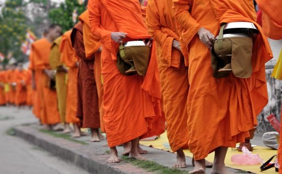 Monks in Laos