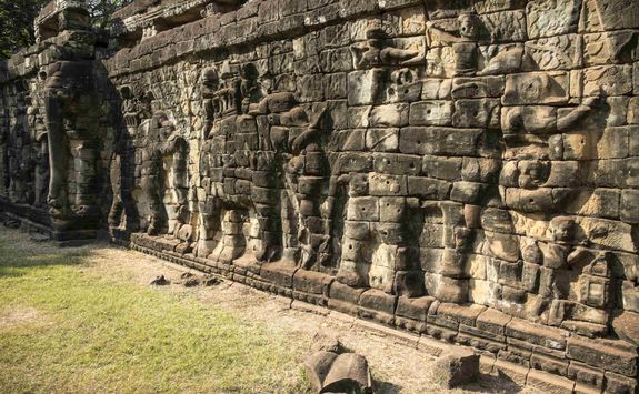Elephant carvings at Angkor Thom