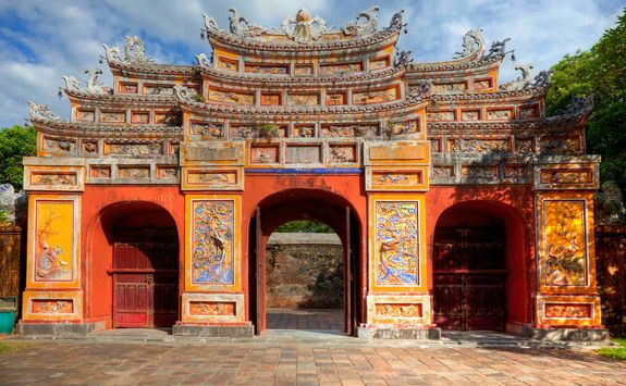 Building in the Imperial City of Hue
