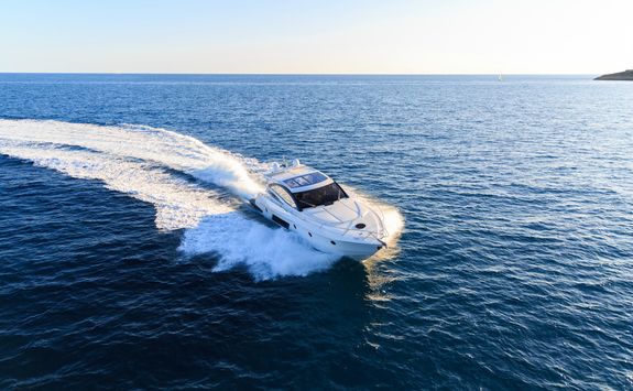 Speed boat in the Maldives