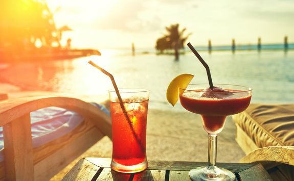 Cocktails on the beach