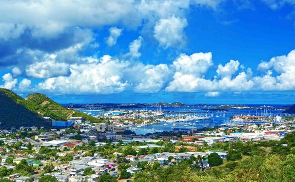 View across St Maarten Island