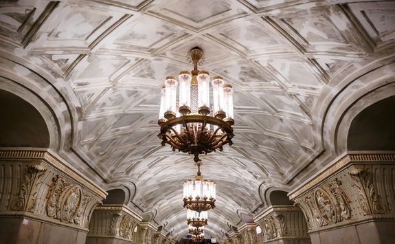 Chandelier in the Subway