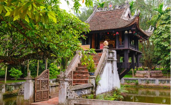 one pillar pagoda