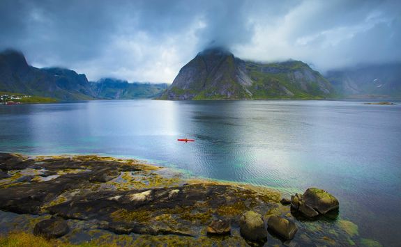 Kayaking in the Lofoten Islands