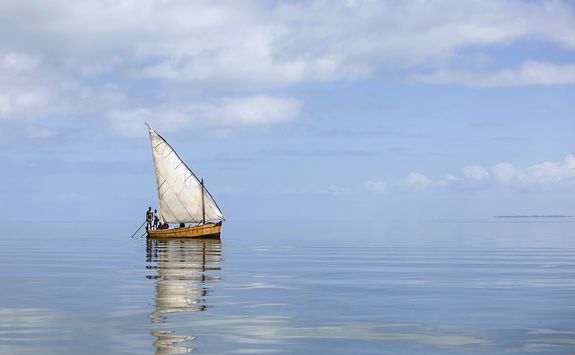 Dhow sailing in Mozambique