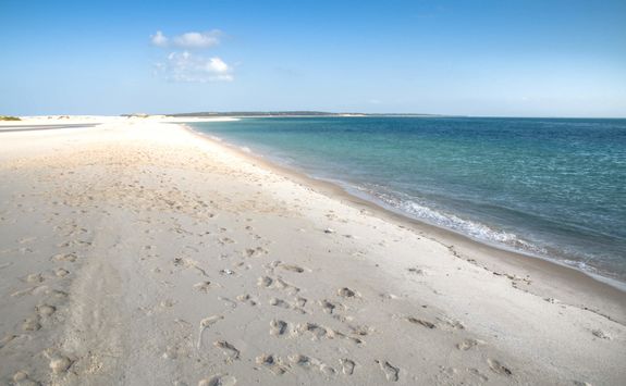 Empty beach in Bazaruto