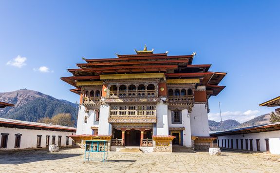 Gangtey monastery entrance