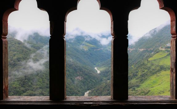 Trongsa Dzong windows