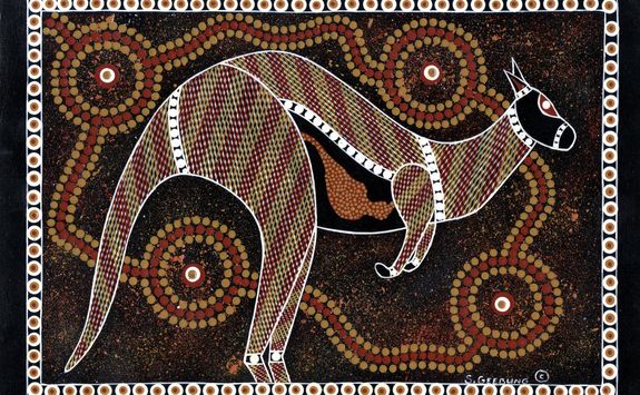 kangaroo aboriginal art