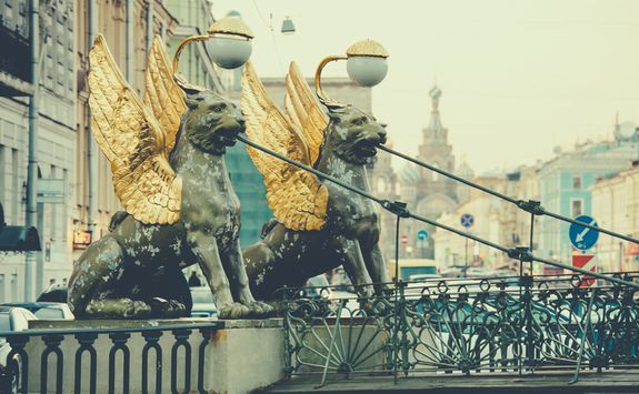 St Petersburg lion