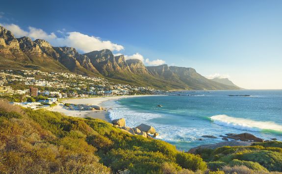 the beach in Cape Town