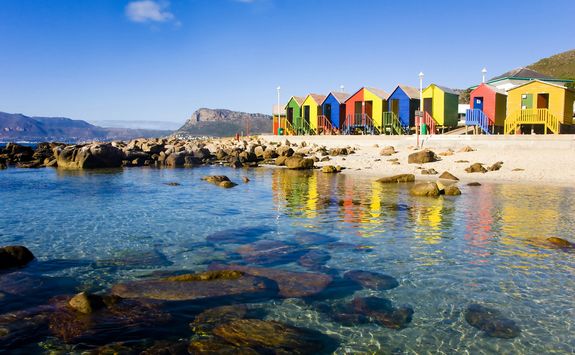 Beach huts in cape town