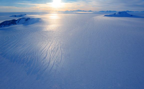 approaching the ice runway