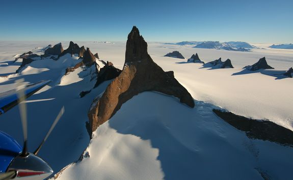 flying to the South Pole