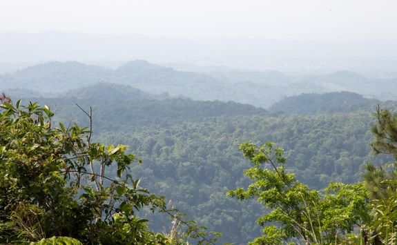View across the mountains