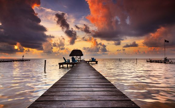 Sunset in Belize
