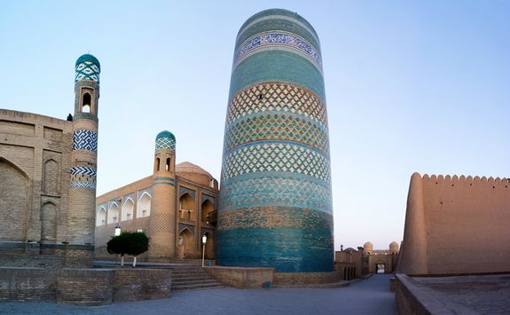 Minaret statue in Khiva