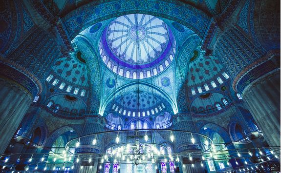 Blue Mosque Ceiling