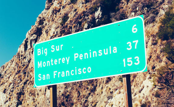 Big Sur Road Sign
