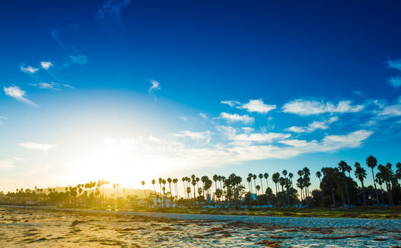 Santa Barbara beach sunset