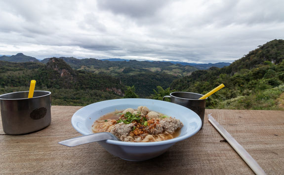 food and view