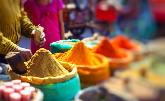 Spices and herbs, Delhi market