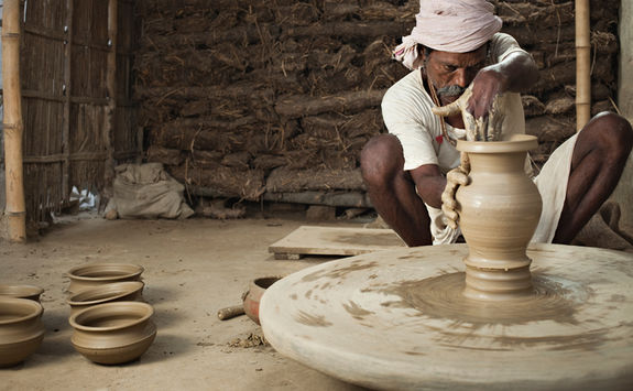 Traditional pottery making