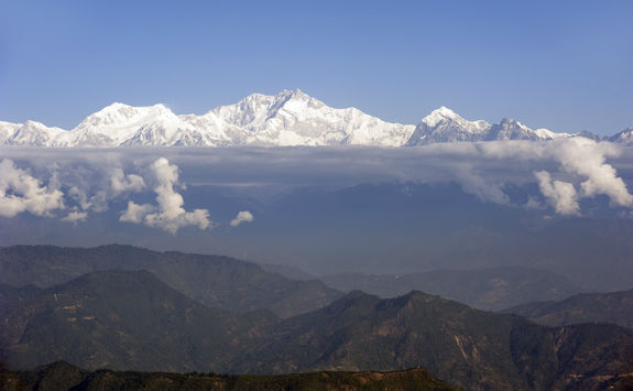 Kalimpong view of the Himalayas