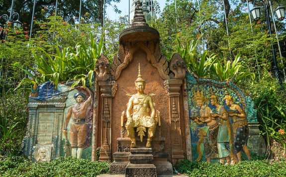 French Siamese treaty monument in Phnom Penh, Cambodia