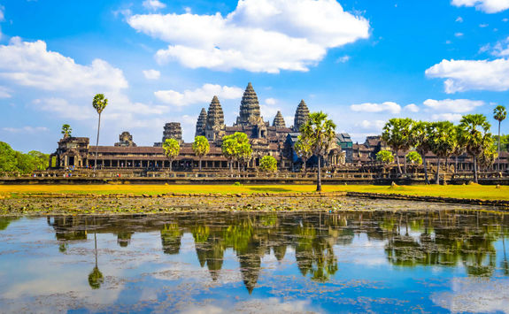 Morning blue sky Angkor Wat, Cambodia