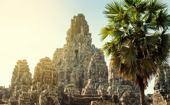Historic ruins of Bayon Temple
