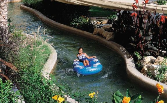 Pool slide at Barr Al Jissah hotel