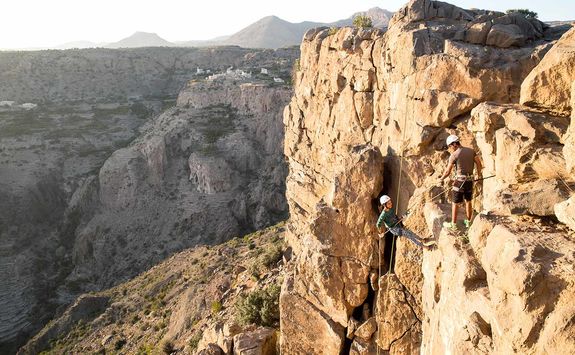 Anantara Al Jabal Akhdar rock climbing