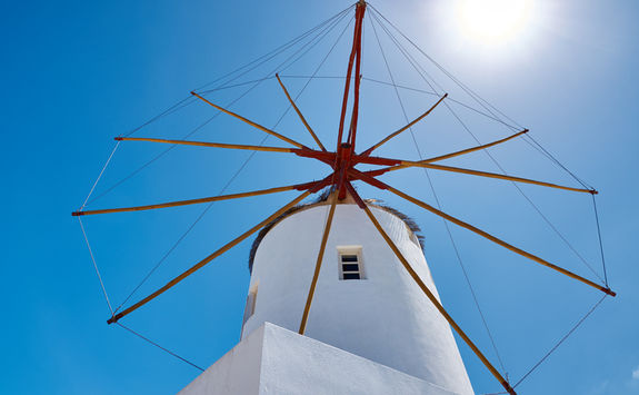 Windmill in Santorini