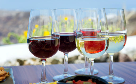Wine tasting in Santorini