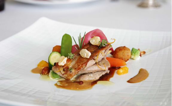 Food at the Yeatman restaurant