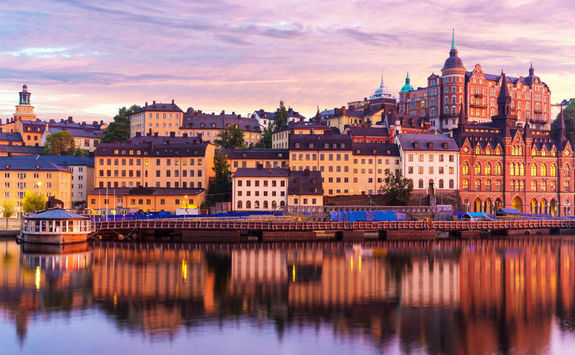 Evening shot of Stockholm