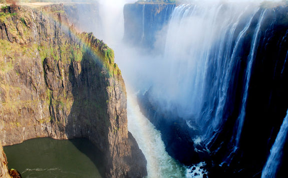 Rainbow over Victoria Falls