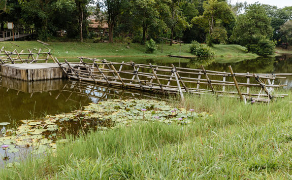 Bidayuh village bridge