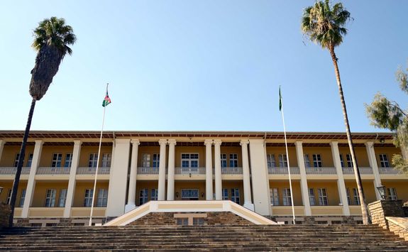 parliament in windhoek close up