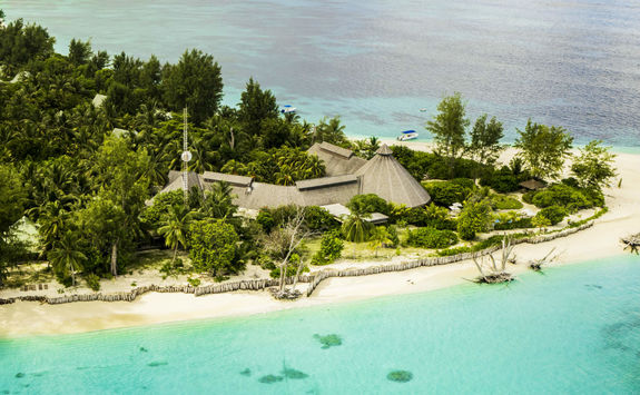 aerial shot of the hotel