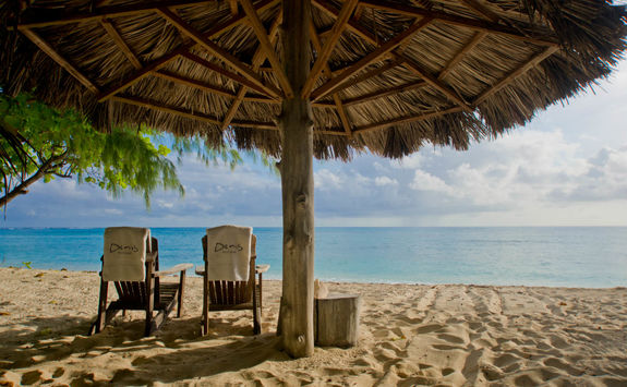 Loungers on the beach