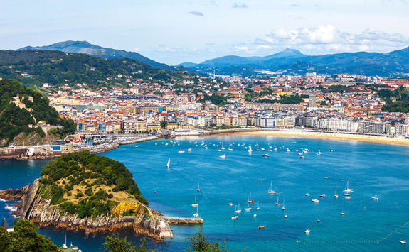 Aerial view San Sebastian