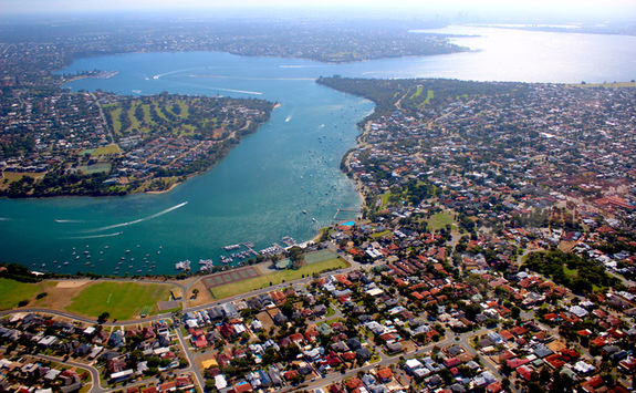 Aerial view of Perth