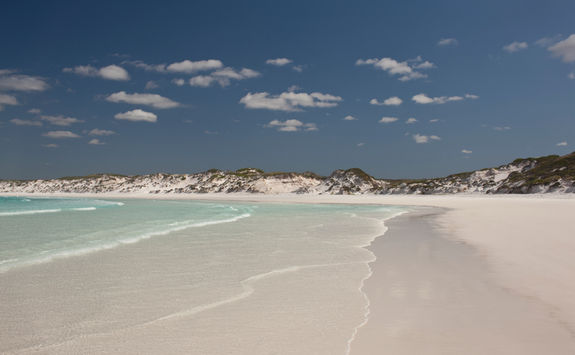 White sands silica beach