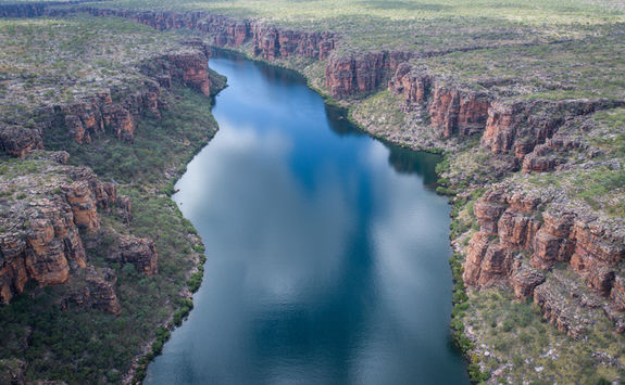 Aerial view King George river