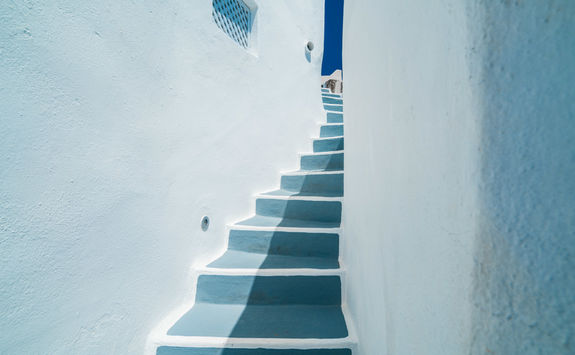 Architectural stair design Santorini