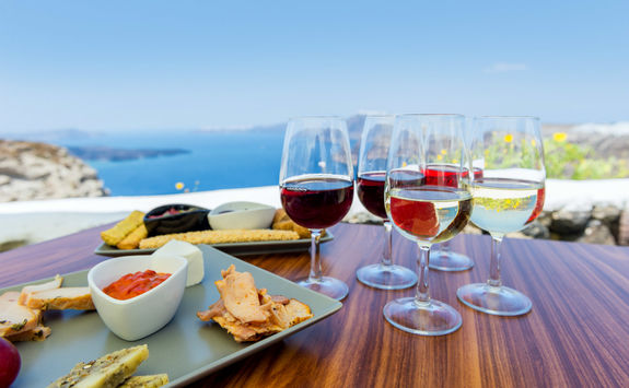 Wine tasting in Santorini