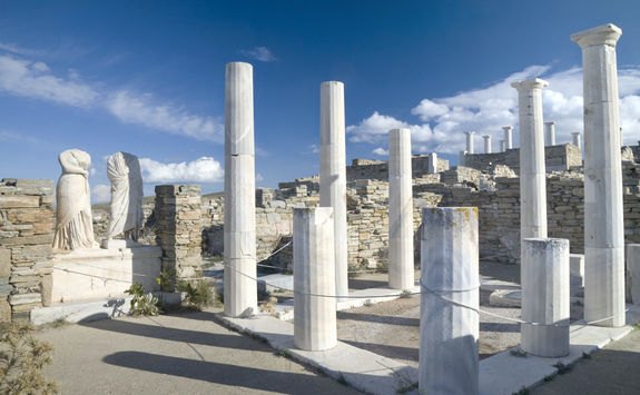 Cleopatra House ruins in Delos